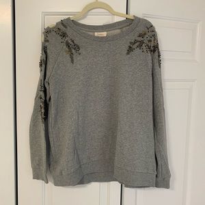 Anthropologie Beaded Sweater